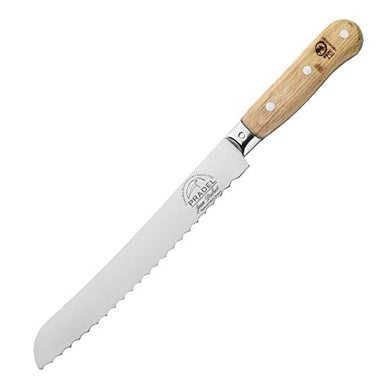 (D) Laguiole French Hand Made Pradel 1920 Bread Knife, Vintage (Beige)