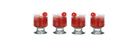 SET of 4-pc Luminarc 'Lexington' 5oz Crystal-Clear Wine Goblets, Whiskey Glasses