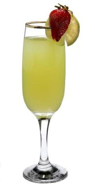 SET of 4-pc Luminarc Romantic 7 Oz Crystal-Clear Classic Flute Champagne Glasses