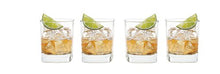 SET of 4pc Luminarc 'Schubert' 11oz Crystal-Clear Rocks Glasses, Whiskey Goblets