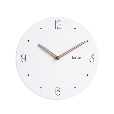 (D) Sleek Simplicity: Minimalist Round Wall Clock (Without Numbers, Large)