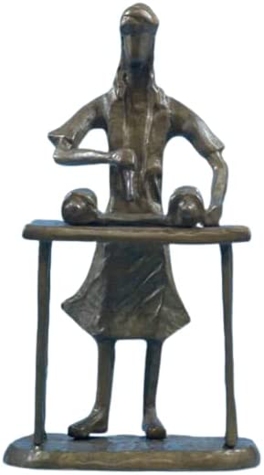 (D) Judaica Bar Mitzvah Fine Copper Bronze Sculpture 4