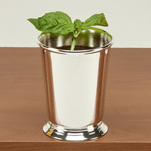 (D) Mint Julep Style Small Cup Stainless Steel 4 x 3 Inch, Barware Silver