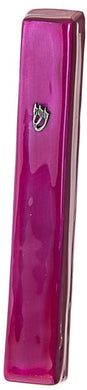 (D) Judaica Mezuzah Large Enamel 5.85'' for Door from Israel (Pink)