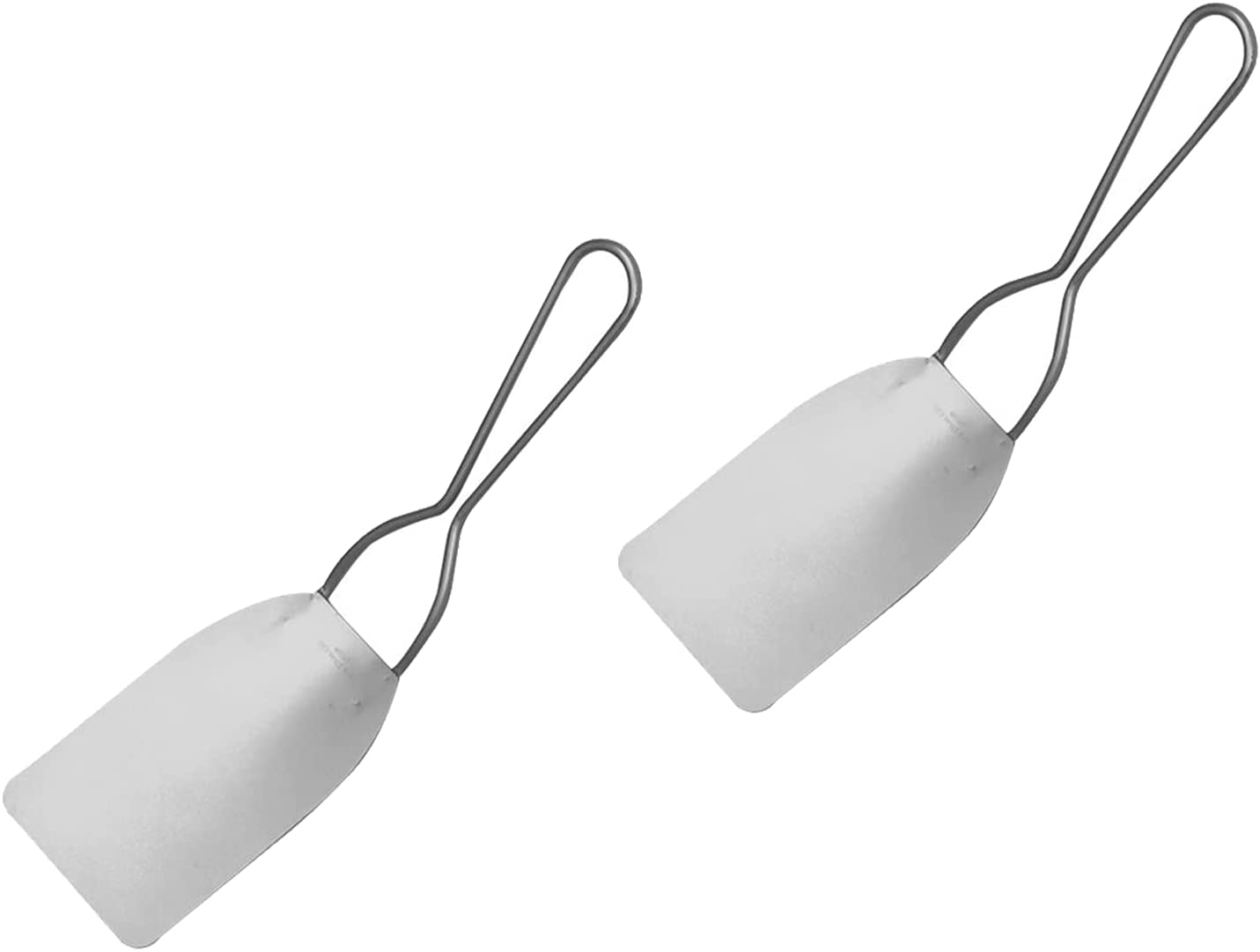 Ateco 1352 stainless steel pie spatula 2-piece set laid flat showing flexible blade and serrated edge
