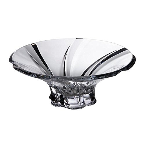Bohemia Collection Decorative Crystal Fruit Bowl Oklahoma 12-in, Centerpiece Bud