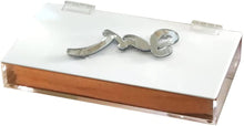 (D) Judaica Acrylic Multi-Purpose Shabbos Box 11.8" x 6.3" (Silver)