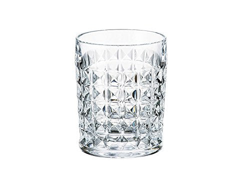Old Fashioned "Diamond" 6-Pc Glasses Set for Whiskey/Scotch, Lead Free