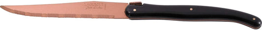 (D) Laguiole French Hand Made New Age 4 PC Steak Knife Set 2 PACK (Copper)