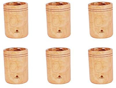 (D) Utensil Crock - Holder for Countertop Olive Wood Organizer Laguiole (6 PC)