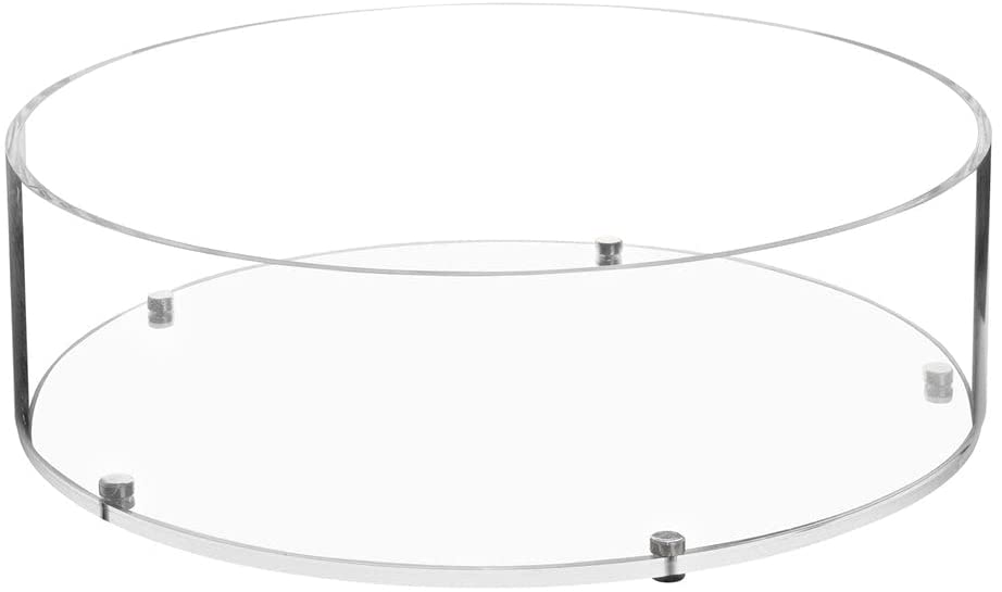 (D) Judaica Lucite Matzah Box with Leatherette Cover 13.75