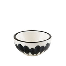 GIFTS PLAZA (D) Ceramic Decorative Mini Ring Dish, Soy Sauce Bowls Set of 4, Black
