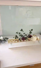 (D) Lucite Flower Box with Honeycomb Shaped Holes 17.8" x 3.9", Flower Vase