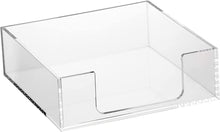 (D) Judaica Napkin Holder Set with 6 Napkin Rings for Table Acrylic White