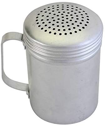 Salt and Pepper Shakers 10 Oz Dredge With Handle, Aluminum, Kitchen Utensil (12 PC)