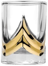 Gold Plated Shot Glasses Set 6-pc Vodka Glasses 'Triumph' 2 Oz