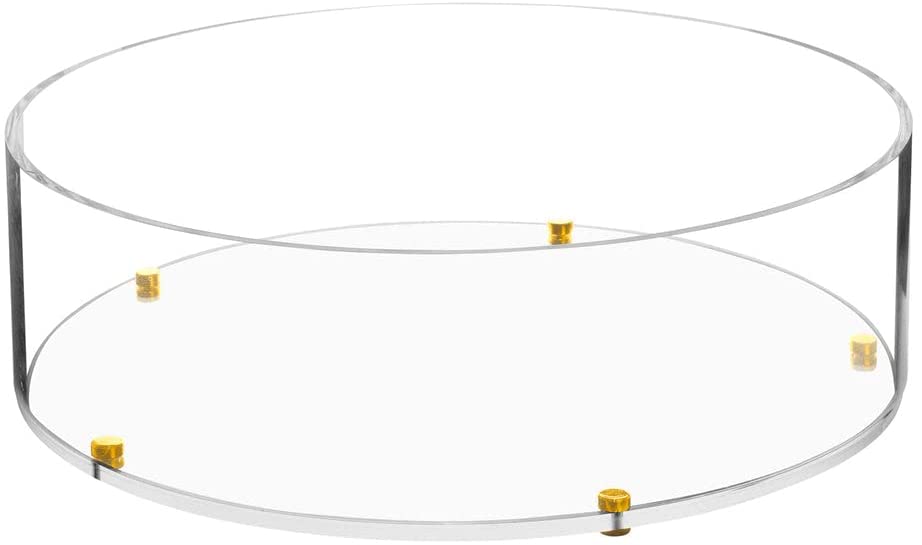 (D) Judaica Lucite Matzah Box with Leatherette Cover 13.75