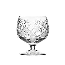 Set of 2 Russian Cut Crystal Brandy Snifter Glasses 11-oz, Old Fashioned Vintage Glassware (Brandy Snifter)
