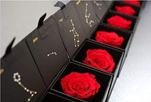 (D) Luxury Long Lasting Roses in a Box, Preserved Flowers, Zodiac Gift (Aries)