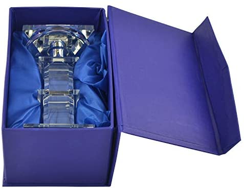 (D) Crystal Candle Holder for Candlesticks Table Centerpiece Decor (6'')