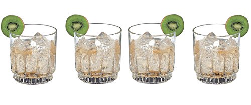 SET of 4-pc Luminarc 'Prisma' 11oz Crystal-Clear Rocks Glasses, Cocktail Goblets