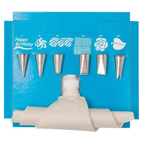 Ateco Piping 8-pc Cake Decorating Set 334 with Flex Bag Bakeware (2 Sets)