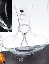 Italian Collection Crystal Decanter, Decorated with Swarovski Crystal, Lead Free