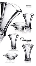 Decorative Crystal Flower Vase "Omnia" 12-in, Clear Elegant Centerpiece Bud