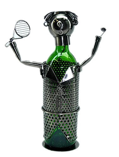 (D) Wine Bottle Holder, Tennis Player, Bar Counter Decoration