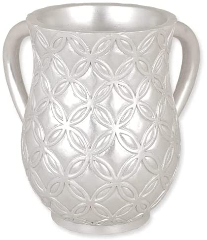 (D) Judaica Stainless Steel Wash Cup with 2 Handles