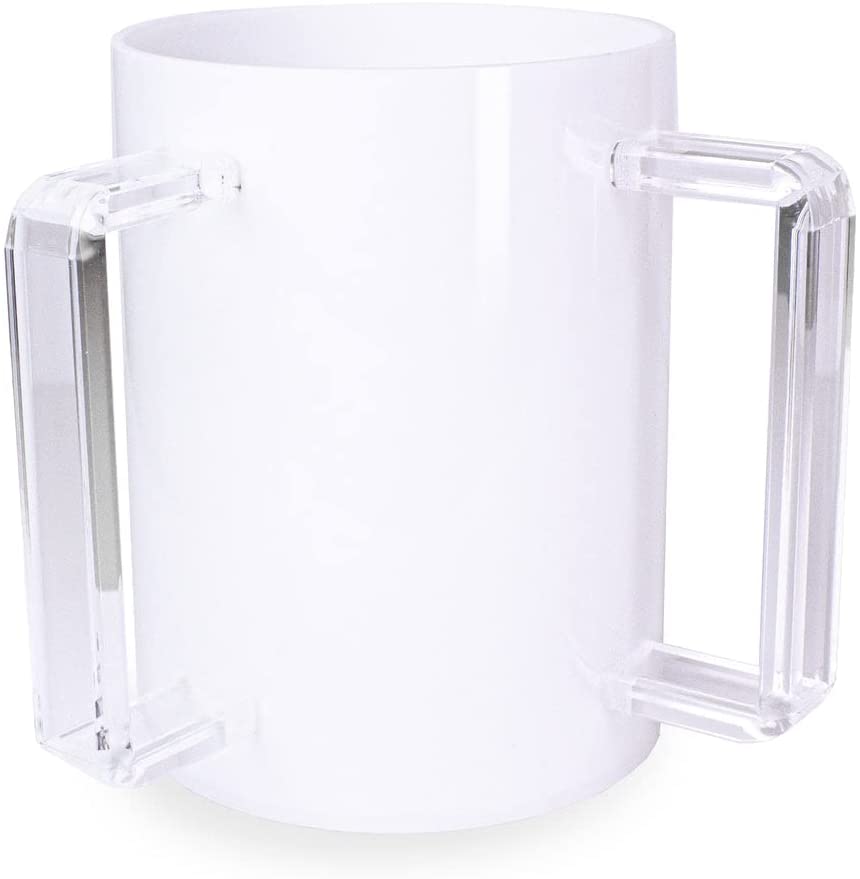 (D) Judaica Lucite Wash Cup Jewish with 2 Handles