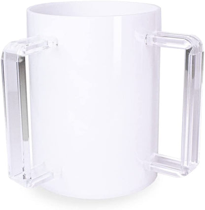 (D) Judaica Lucite Wash Cup Jewish with 2 Handles