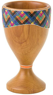 (D) Judaica Reed Sea Miriam`S Cup Wooden Shabbat Decor (Beige)