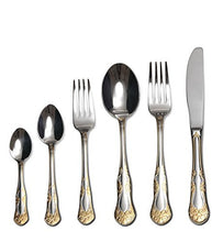 Italian Collection 75-Piece Premium Surgical Stainless Steel Silverware Flatware Set 18/10, Service for 12, 24K Gold-Plated Hostess Serving Set (Rococo)