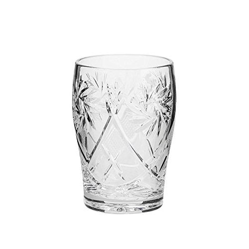 Set of 7 35-Oz Hand Made Vintage Cut Crystal Beverage Carafe with 6 Tumblers