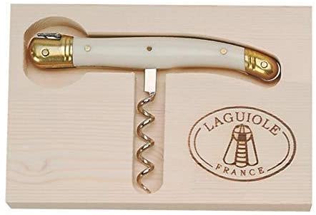 Close-up of the Laguiole corkscrew worm and hinge mechanism showcasing precision handmade craftsmanship