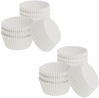 Ateco Baking Cups for Cupcakes or Muffins (2 PC, 1.94”Base X 1.25” White)