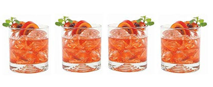 SET of 4-pc Luminarc 'Malaga' 9 Oz Crystal-Clear Rocks Glasses, Scotch Goblets