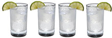 SET of 4-pc 'Lexington' 9 Oz Crystal-Clear Juice Glasses, Whiskey, Scotch