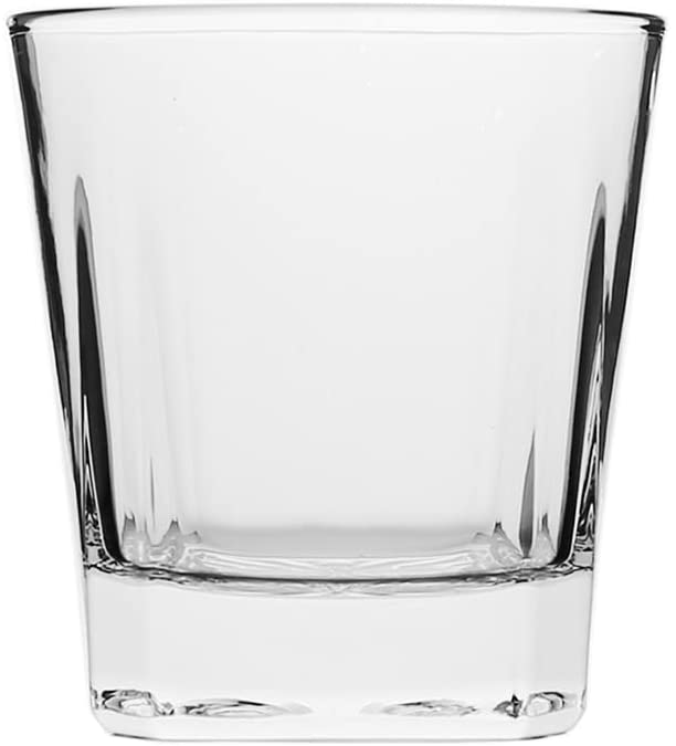 (D) Crystal Decanter Square Design Set with 6 Brandy Cognac Snifters