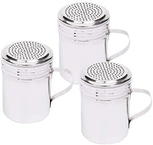 Salt and Pepper Shakers 10 Oz with Handle, Modern Style Kitchen Utensil (3 PC)