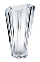 Decorative Crystal Flower Vase "Ocean" 11-in, Clear Elegant Centerpiece Bud