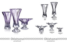 Decorative Crystal Fruit Bowl "Oklahoma Purple" 12-in, Elegant Centerpiece Bud