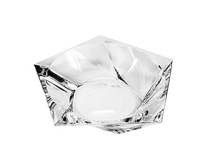 Bohemia Collection Decorative Crystal Fruit Bowl Ocean 13-in, Centerpiece Bud