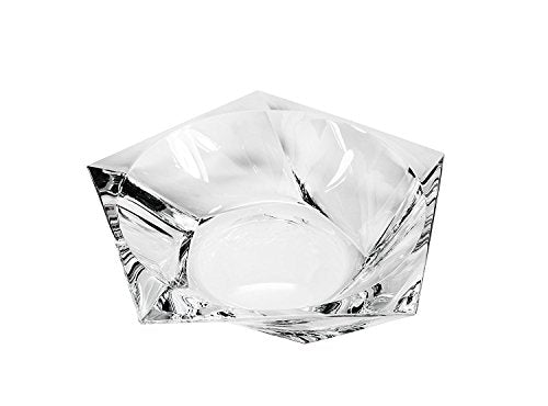 Bohemia Collection Decorative Crystal Fruit Bowl Ocean 13-in, Centerpiece Bud