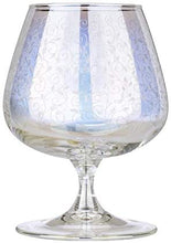 Brandy Stemmed Glasses Set 13.5 Oz 'Rainbow' Crystal Glassware Set of 3