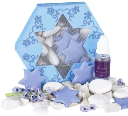 (D) Judaica Lavender Aroma Diffuser Set with Oil Scents 'Stars of David' 3 Sets