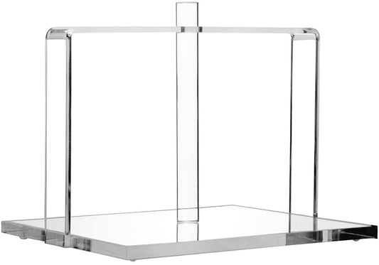 (D) Judaica Sleek Lucite Napkin Holder For Table Decoration Modern