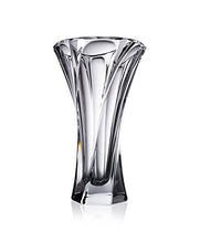 Decorative Crystal Flower Vase "Mozart" 12-in, Clear Elegant Centerpiece Bud