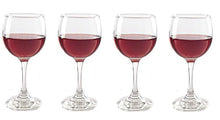 SET of 4-pc Luminarc Premiere 11 Oz Crystal-Clear Burgundy Goblets, Wine Glasses